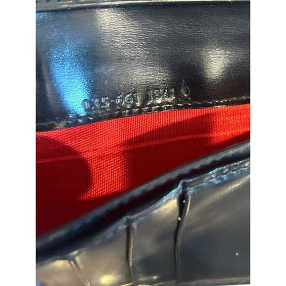 Gucci Y2K Vintage Black Patent Leather Wallet with Horsebit Clasp - Picture 10 of 11